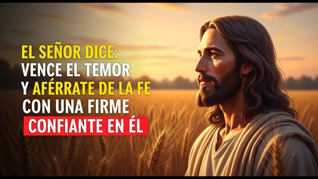 EL SEÑOR DICE: VENCE EL TEMOR Y AFÉRRATE DE LA FE CON UNA FIRME CONFIANZA EN ÉL