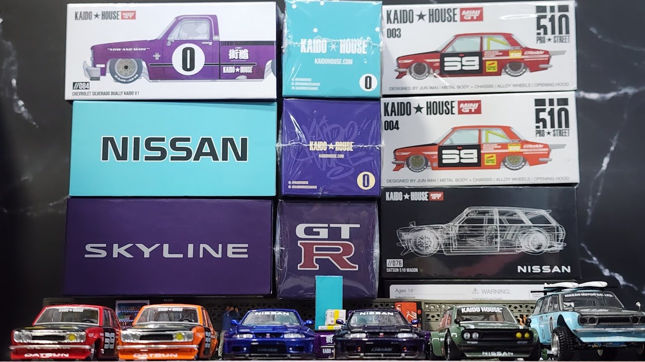 Kaido House Unboxing 街道 Nissan Skyline GT-R R33 Kaido Works V1 & V2 | Datsun 510 Wagon Carbon Fiber