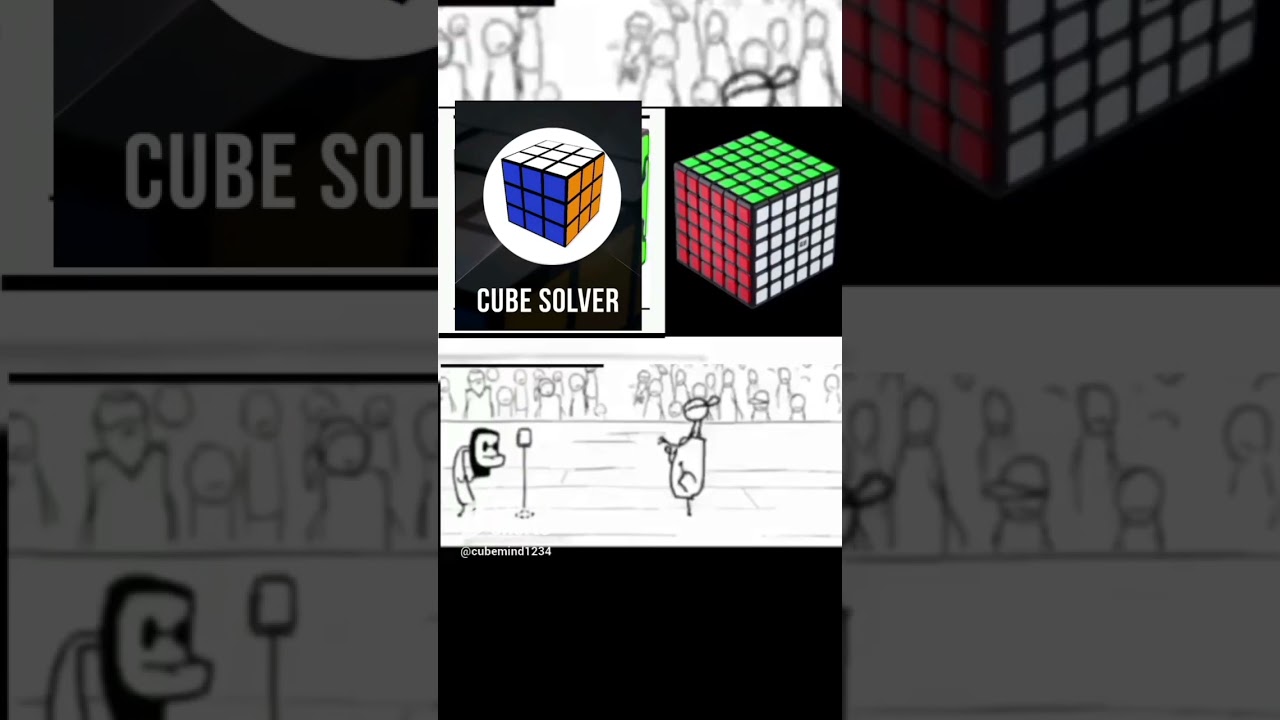 cube solver app vs Rubik's cube #shortsvideo #trendingshorts @cubemind123