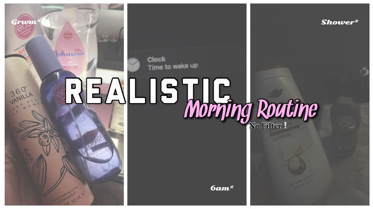 My REALISTIC School Morning Routine🌤️  | Not A Morning Person | Uncut | Face Routine