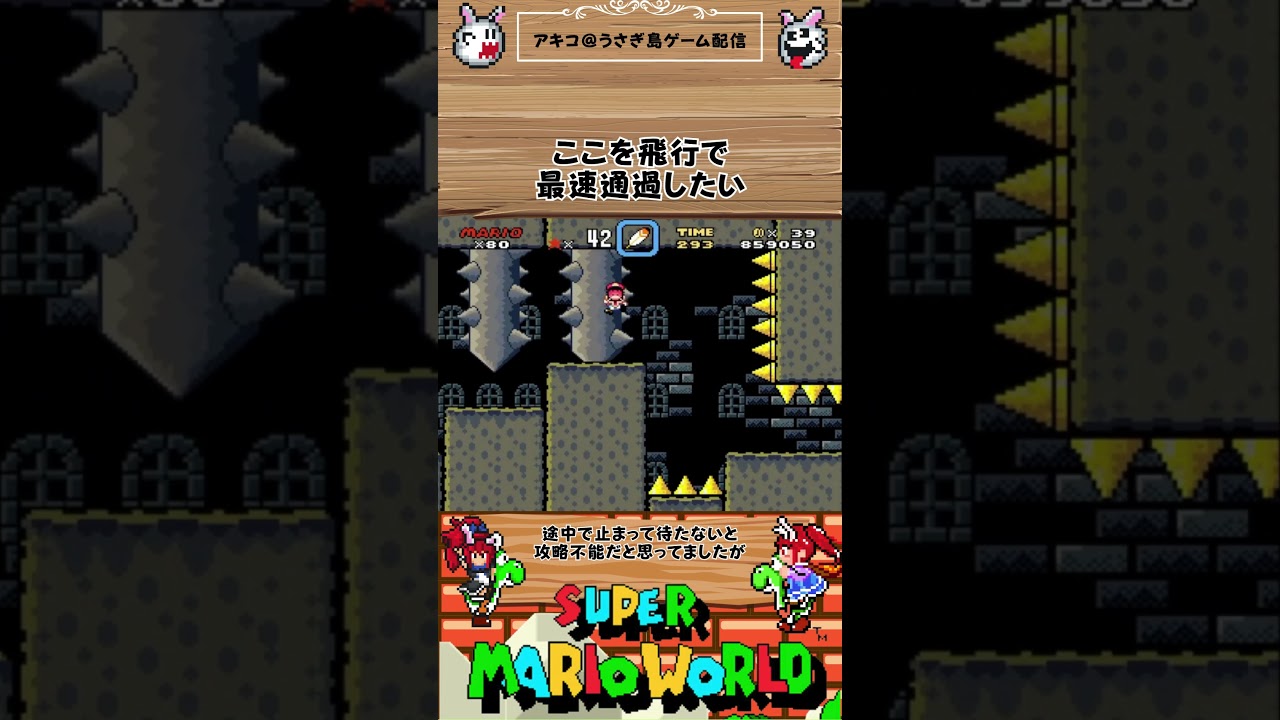 あの難所を飛んで攻略！？ 【#マリオ #SMW】
