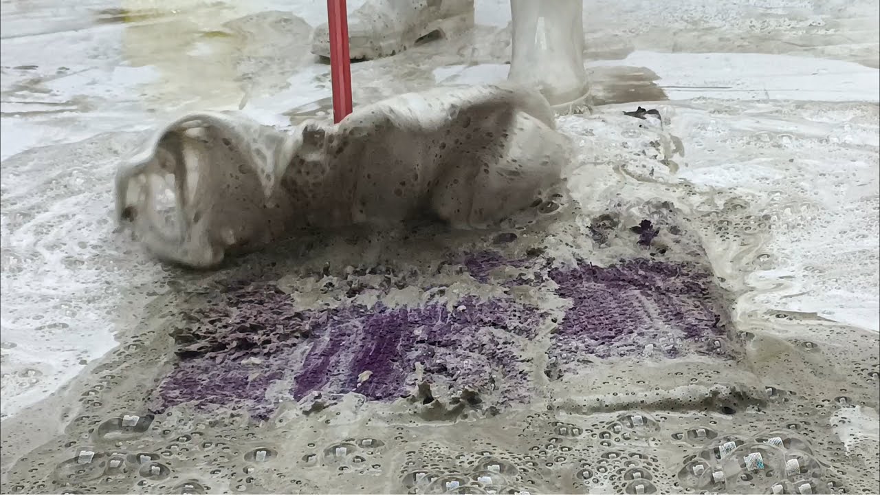 Cleaning one of the most beautiful carpets to date! But how did it get so dirty? Satisfying carpet