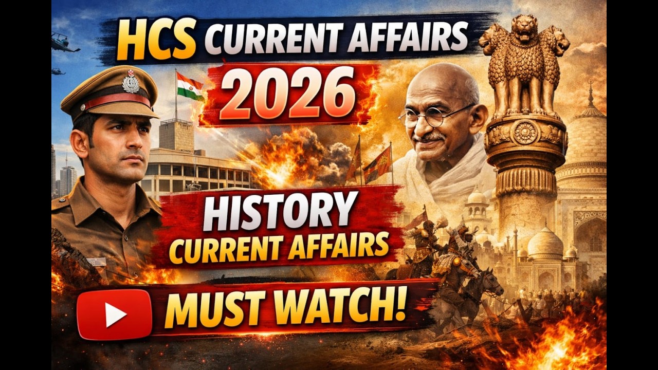 Haryana PCS 2026 | All Important Historical Events in News 2025-26 | HPSC Prelims Current Affairs
