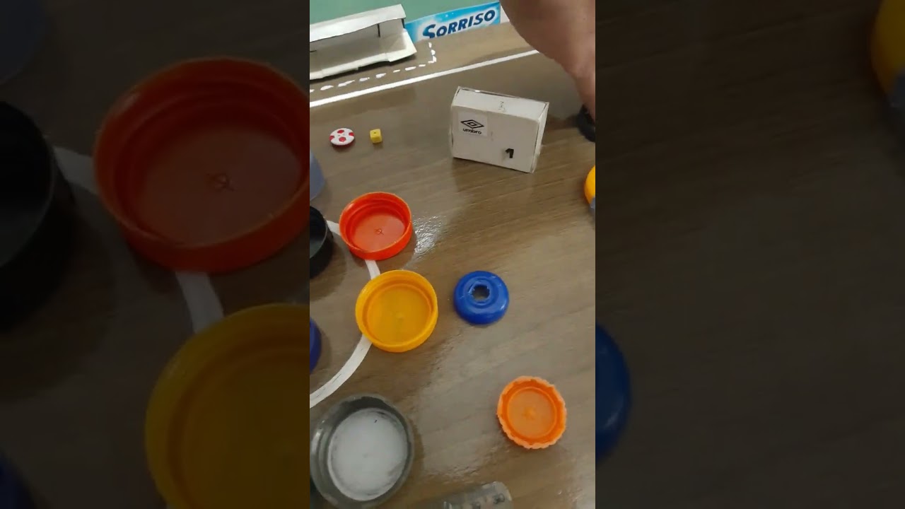 FUTEBOL DE BOTÃO (DICA).💡🥅⚽🎲🥏♻️. Matérias uso para criar o jogo.