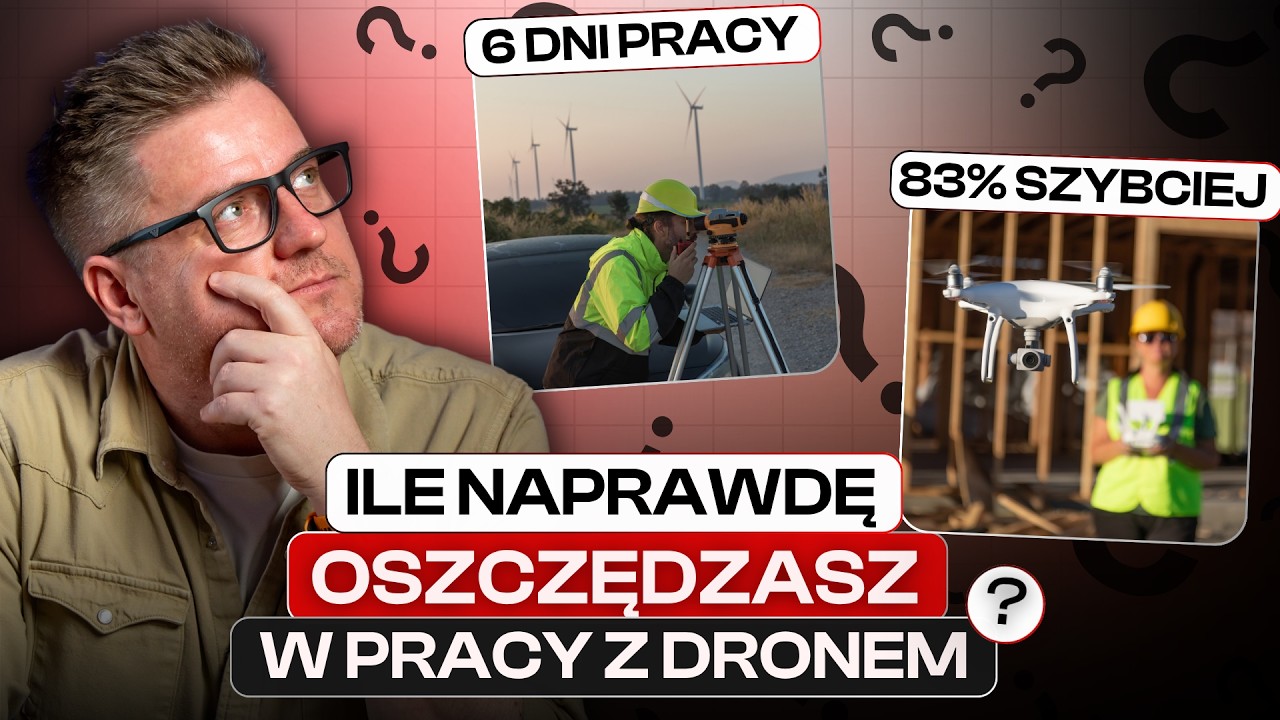 Klasyczne pomiary czy dron z RTK w geodezji? Por&oacute;wnanie koszt&oacute;w