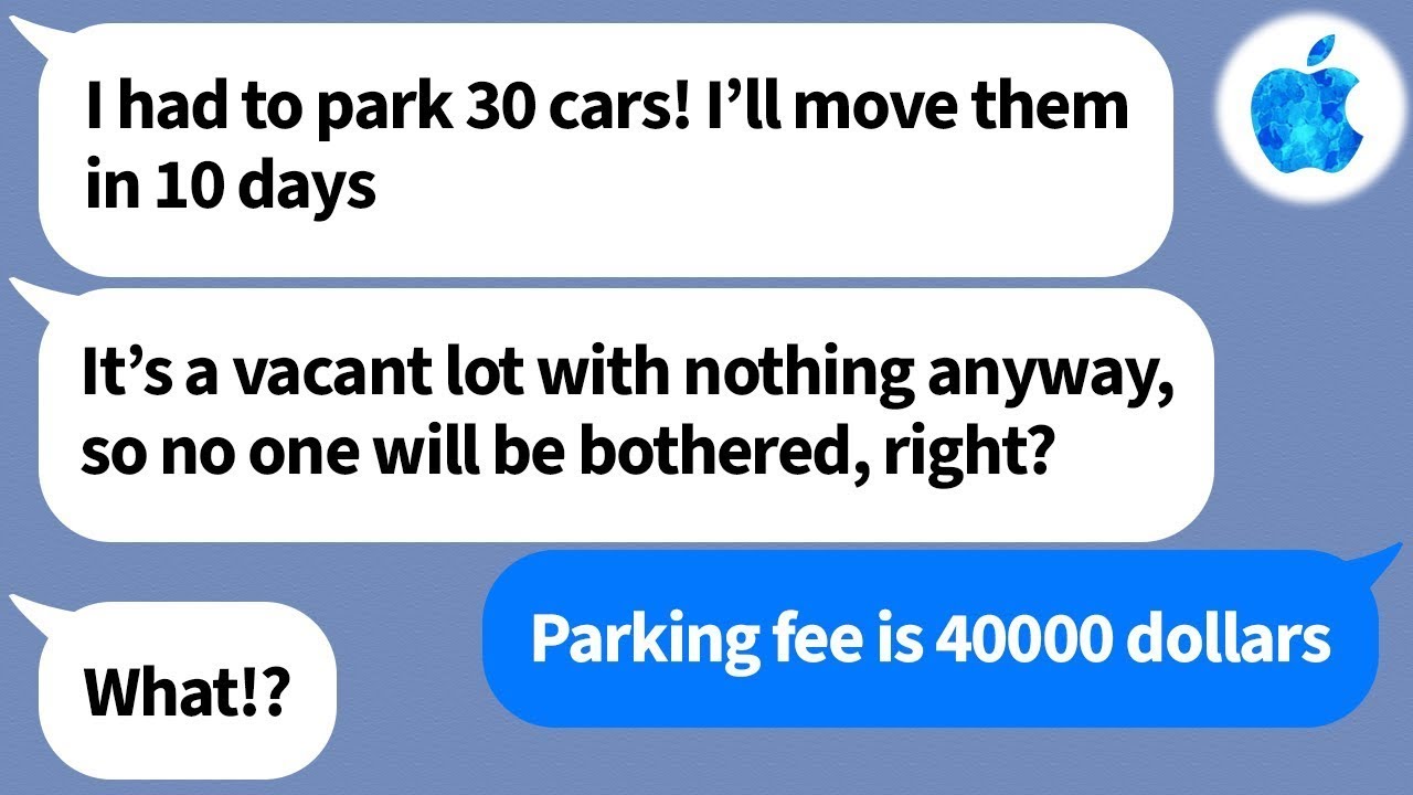 【Apple】A neighbor who parks 30 cars at our company warehouse without permission at all, how dare her