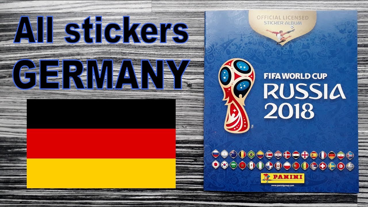 Complete GERMANY stickers in Panini FIFA World Cup Album 