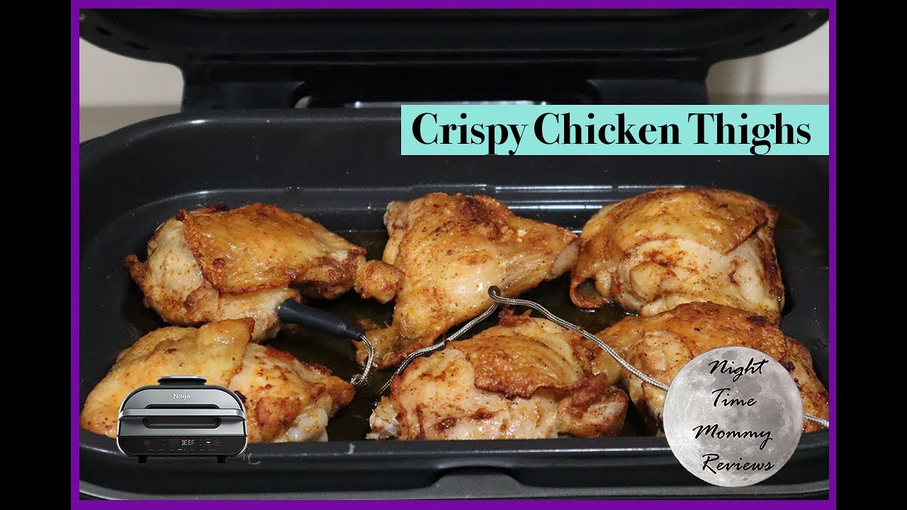 Crispy Chicken Thighs | Ninja Foodi Grill XL