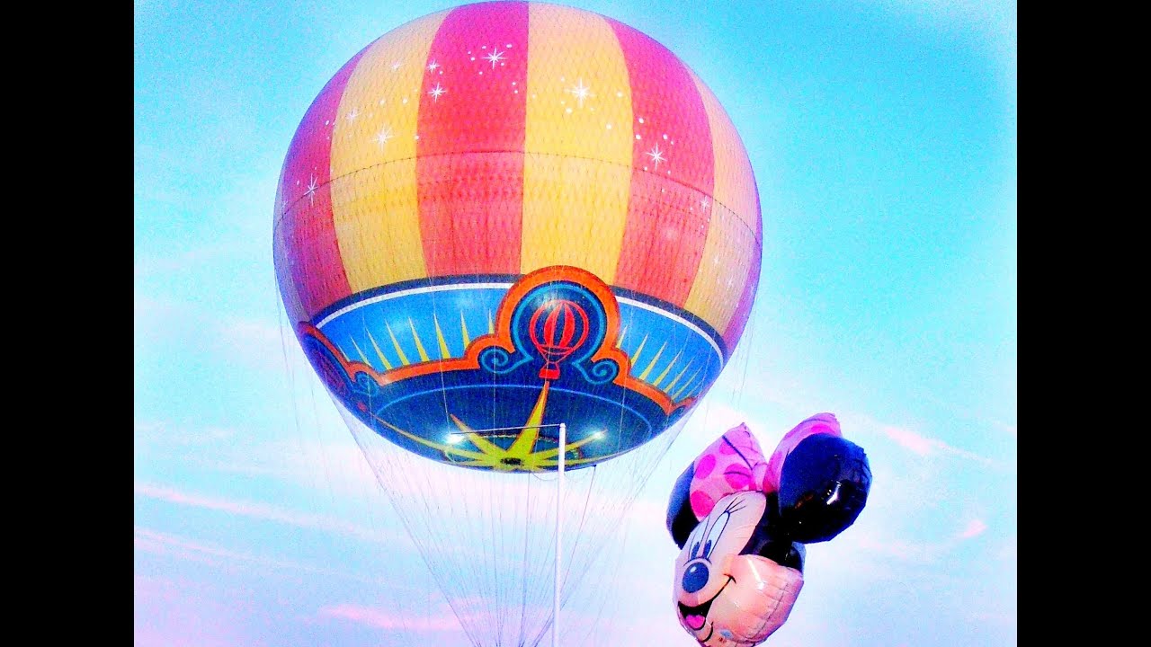 Disneyland Paris Hot Air Balloon (Seeing Sunset) (HD)