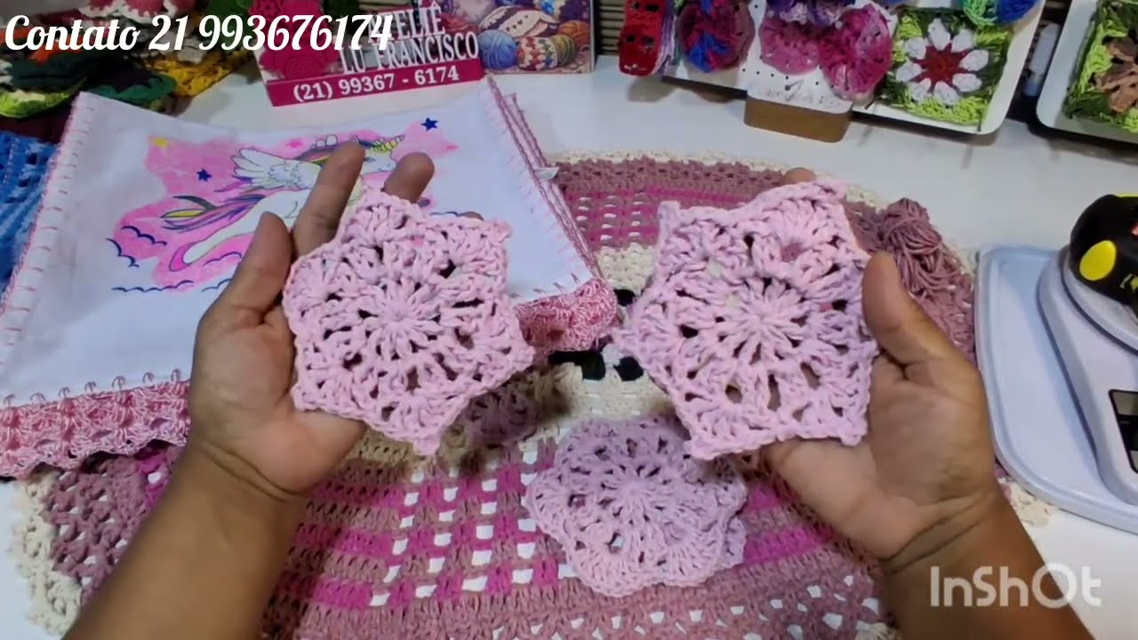 E saiu uma peça delicada por aqui. ##crochet #apenasum #panos 