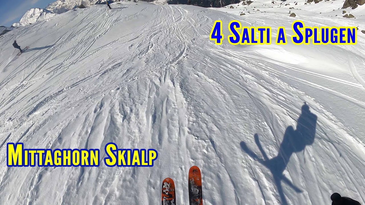 Mittaghorn Da Splugen Skialp - 4 Salti in Svizzera