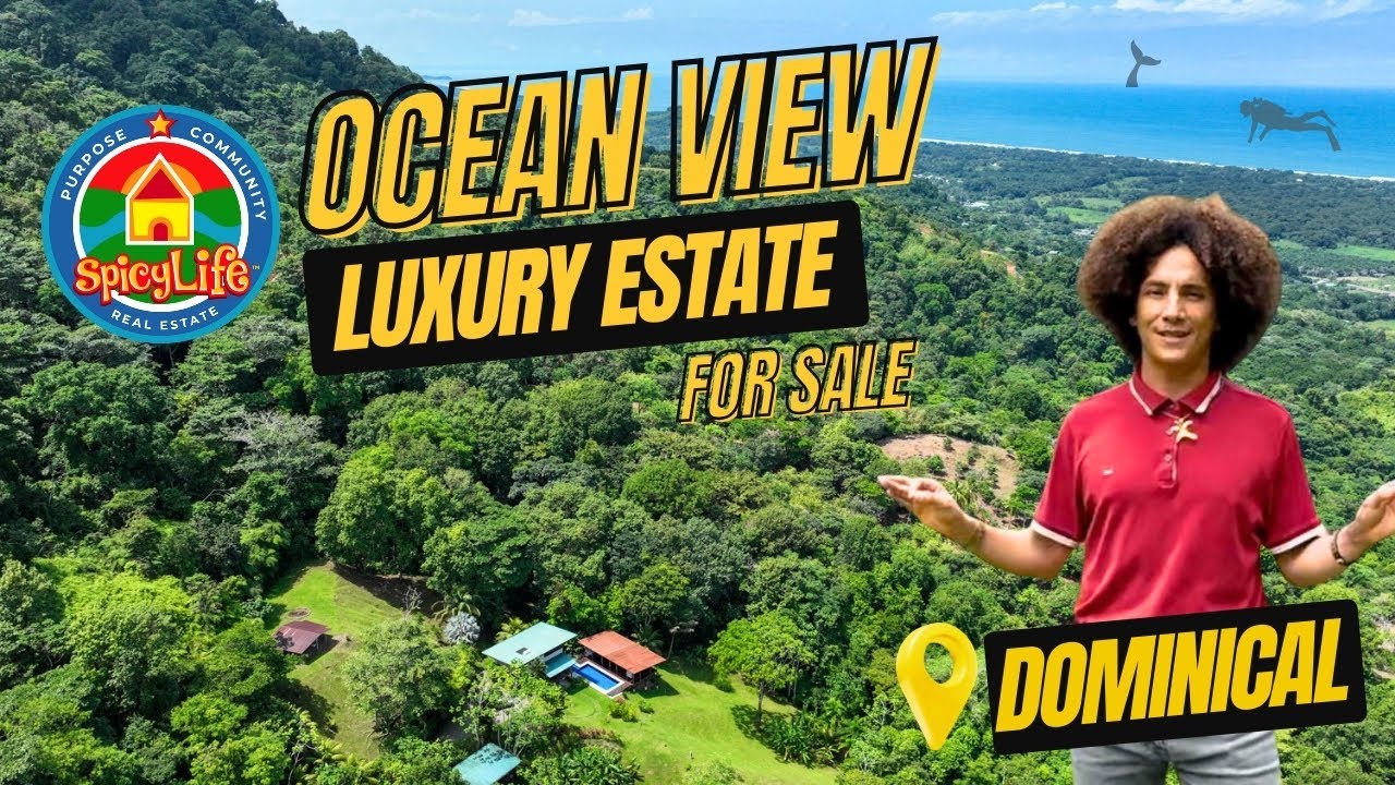 Ocean View Luxury Estate for Sale Playa Dominical Costa Rica Development & Conservation Opportunity