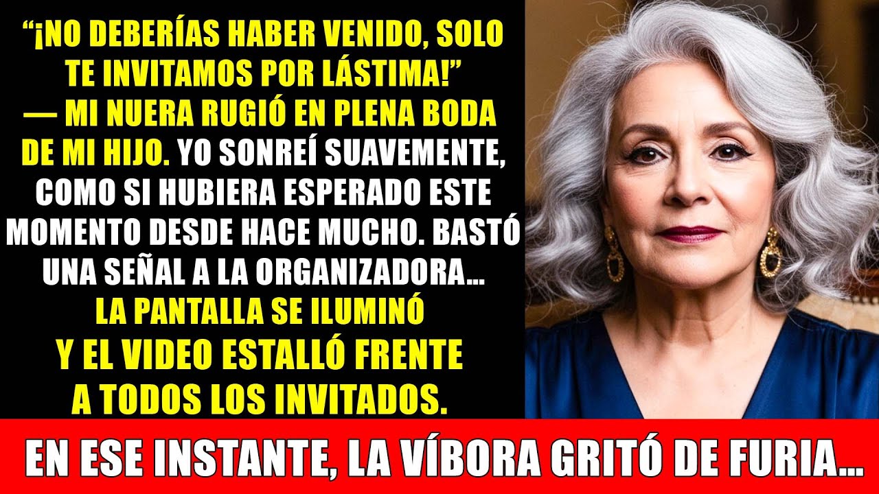 En la boda de mi hijo, mi nuera dijo: “No deberías estar aquí, te invitamos por lástima”..