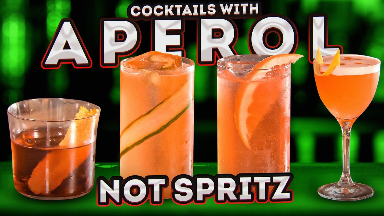 Best Way to Drink APEROL 🍊 Cocktails with Aperol liqueur