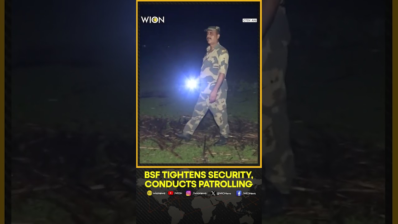 BSF conducts night patrol, tightens security amid tension in Bangladesh | WION Shorts