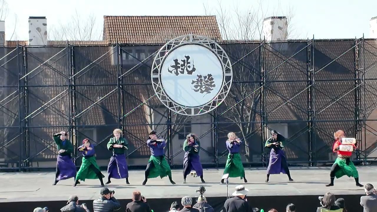 岡山うらじゃ連　灯歌あかいわ桃磐祭（モモロックフェス）