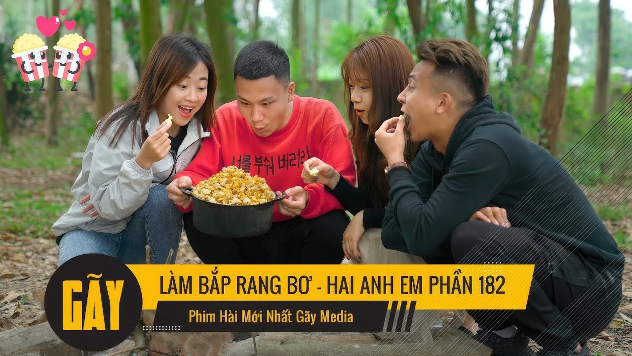 LÀM BẮP RANG BƠ l Hai Anh Em Phần 182 l Phim Ngắn Hài Hước Hay Nhất Gãy TV