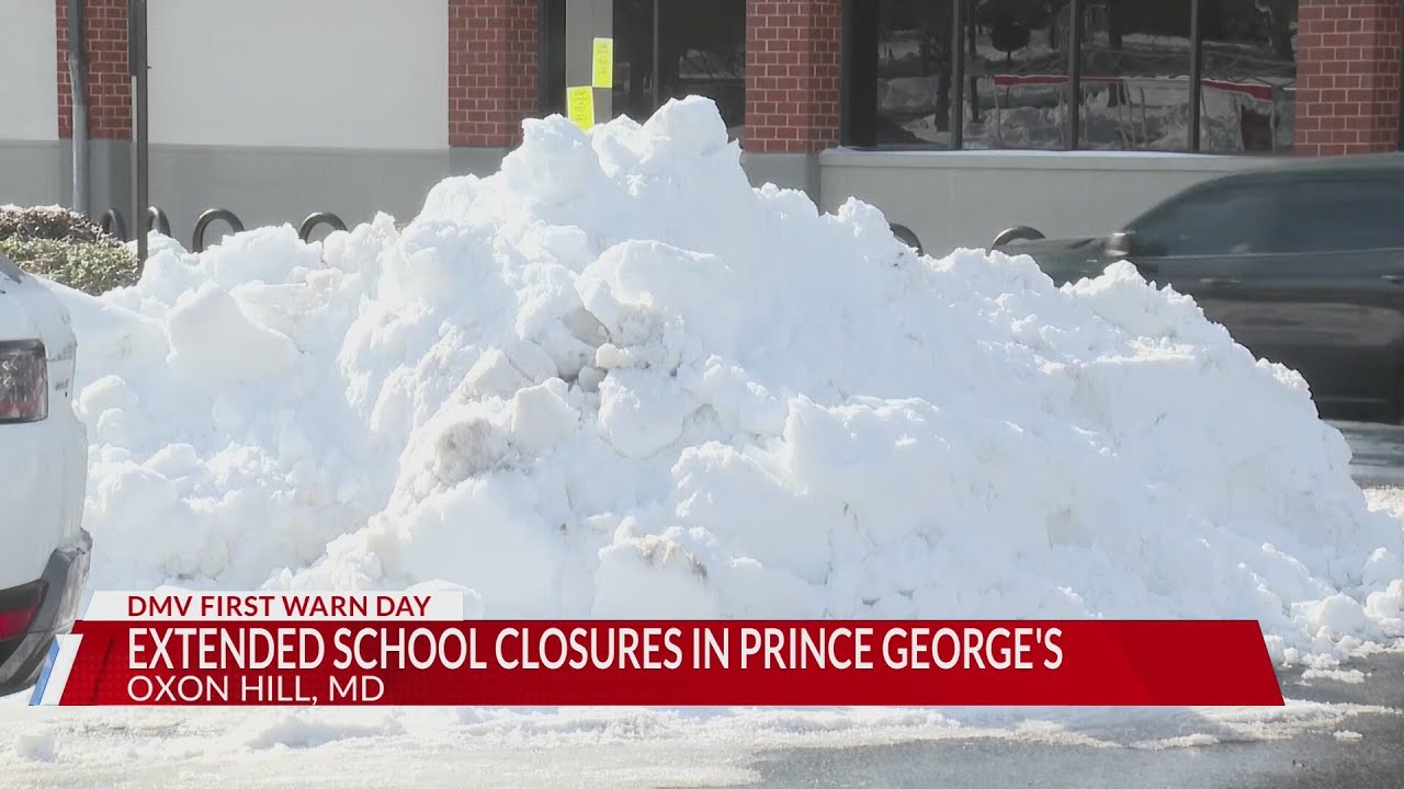 Extended school closures in Prince George's County due to snowstorm