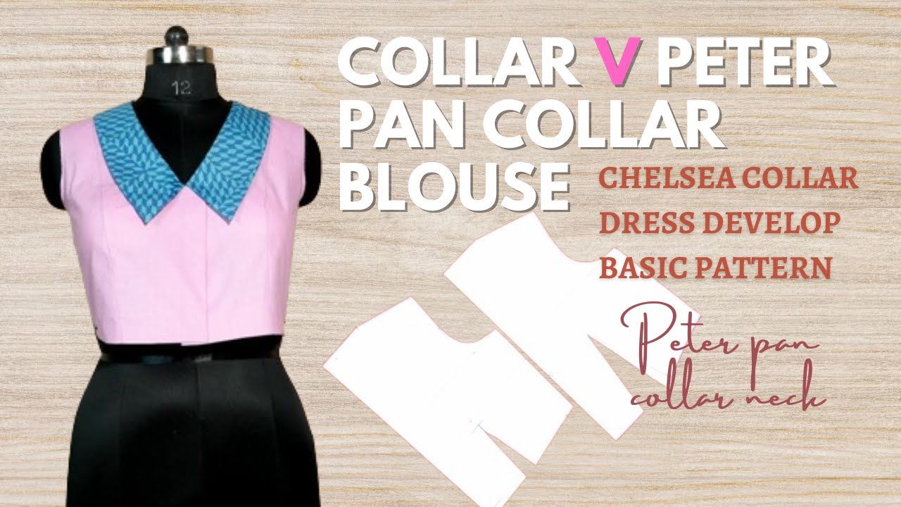 How To Cut And Sew Peter Pan Collar blouse📌Peter Pan Collar | sewing technique for beginners A9