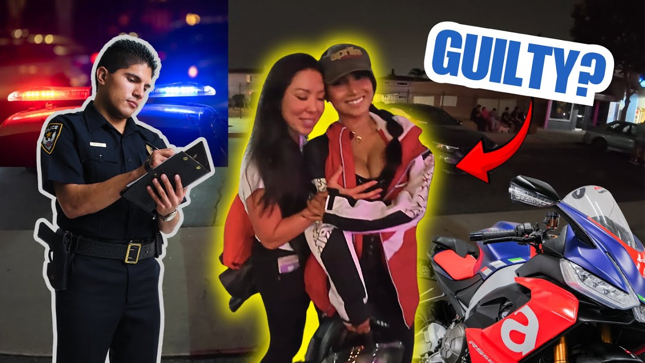 2 Biker Girls Pulled Over Riding to a Supercar Meet! (Pagani, McLaren & Lambo Photoshoot)