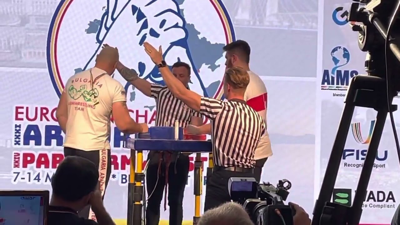 Krasimir Kostadinov european armwrestling championship 2022 FINAL + side table pulling