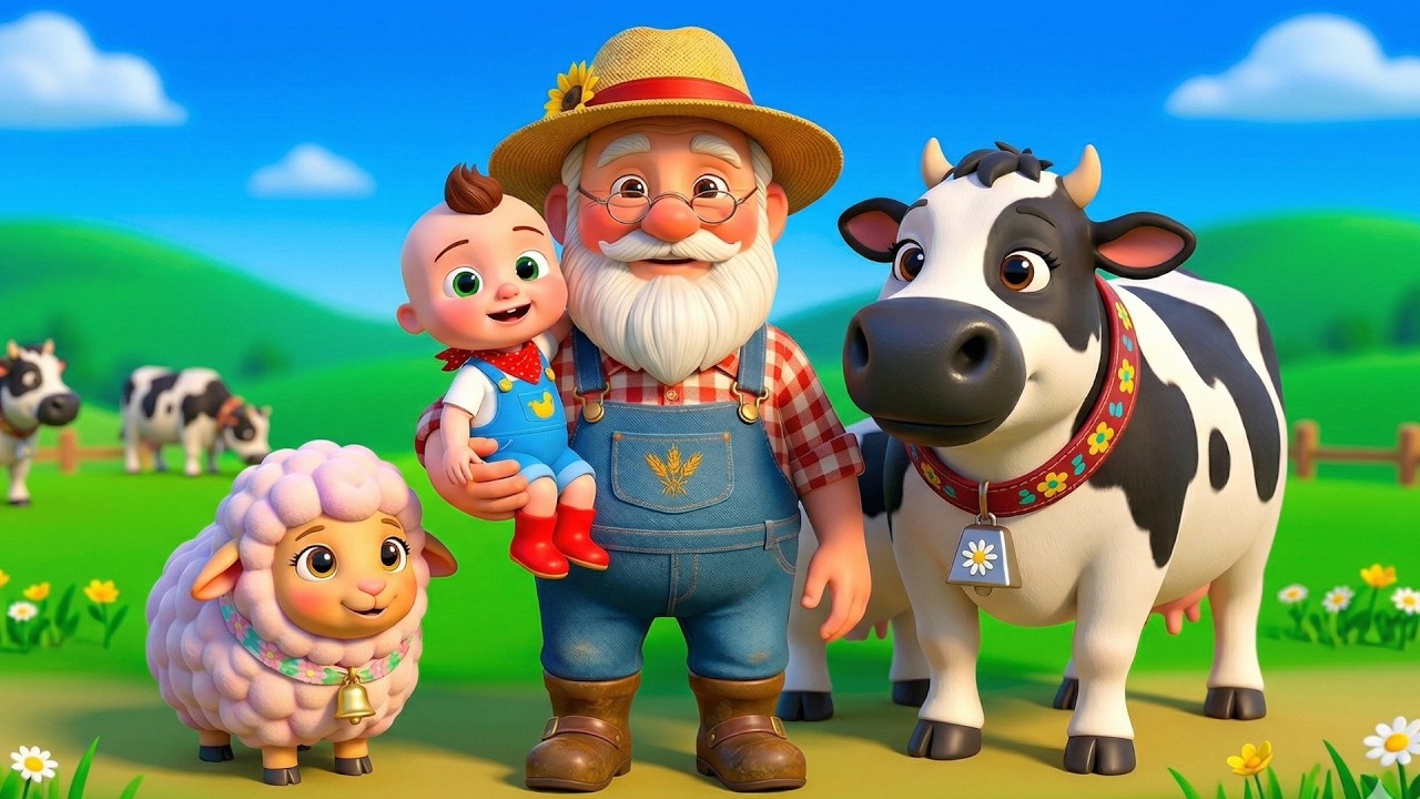 Old MacDonald Had A Farm | Learn Animal Sounds | Kids Songs | Tiny Rhymes