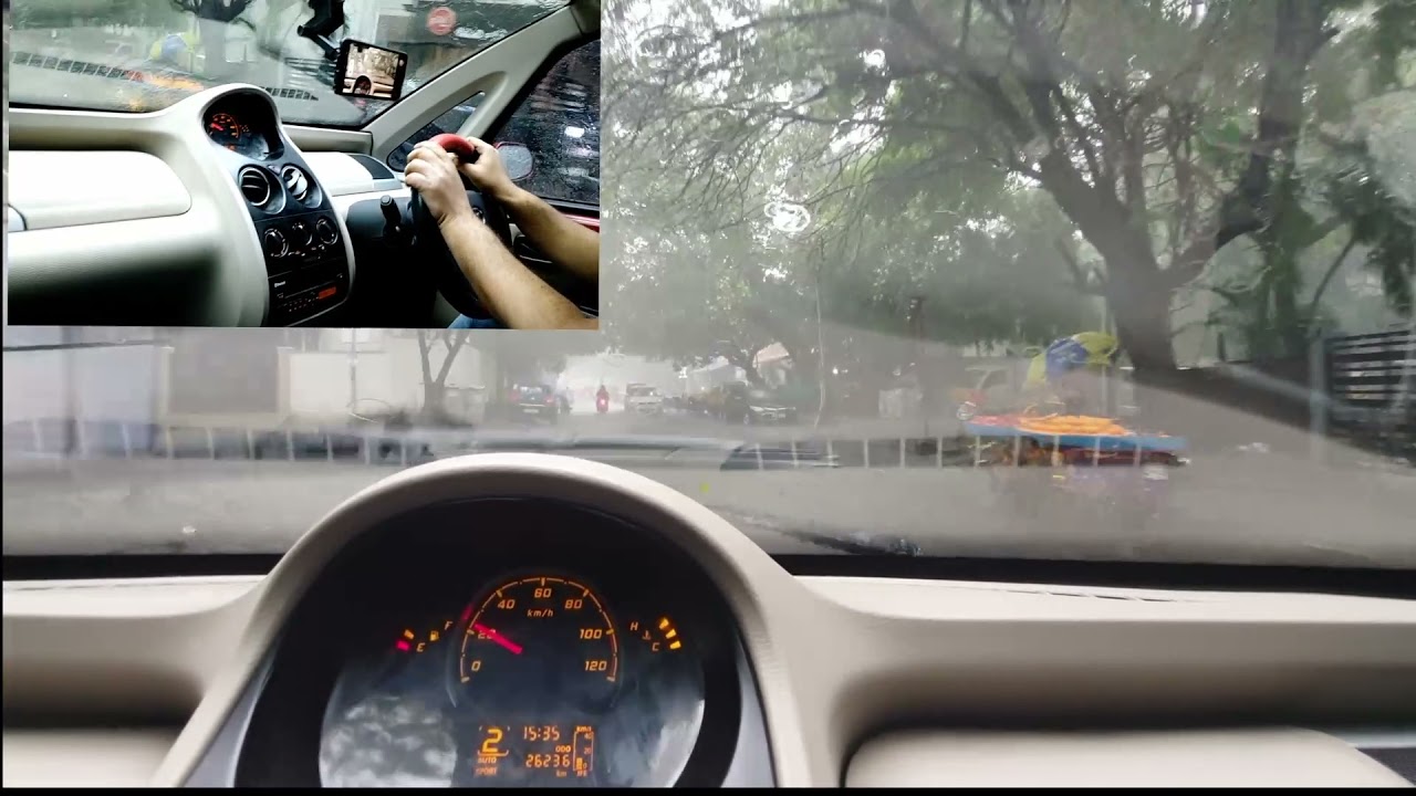 Driving the AMT Nano in heavy rains  | Chennai | UniqCarz | Chennai Rains 2021| For Sale | 2015