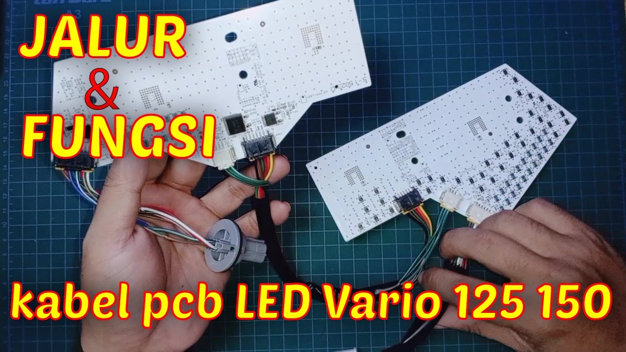 jalur kabel pcb led original headlamp vario 125 150 #kabel #pcb #vario #jalur #125 #150