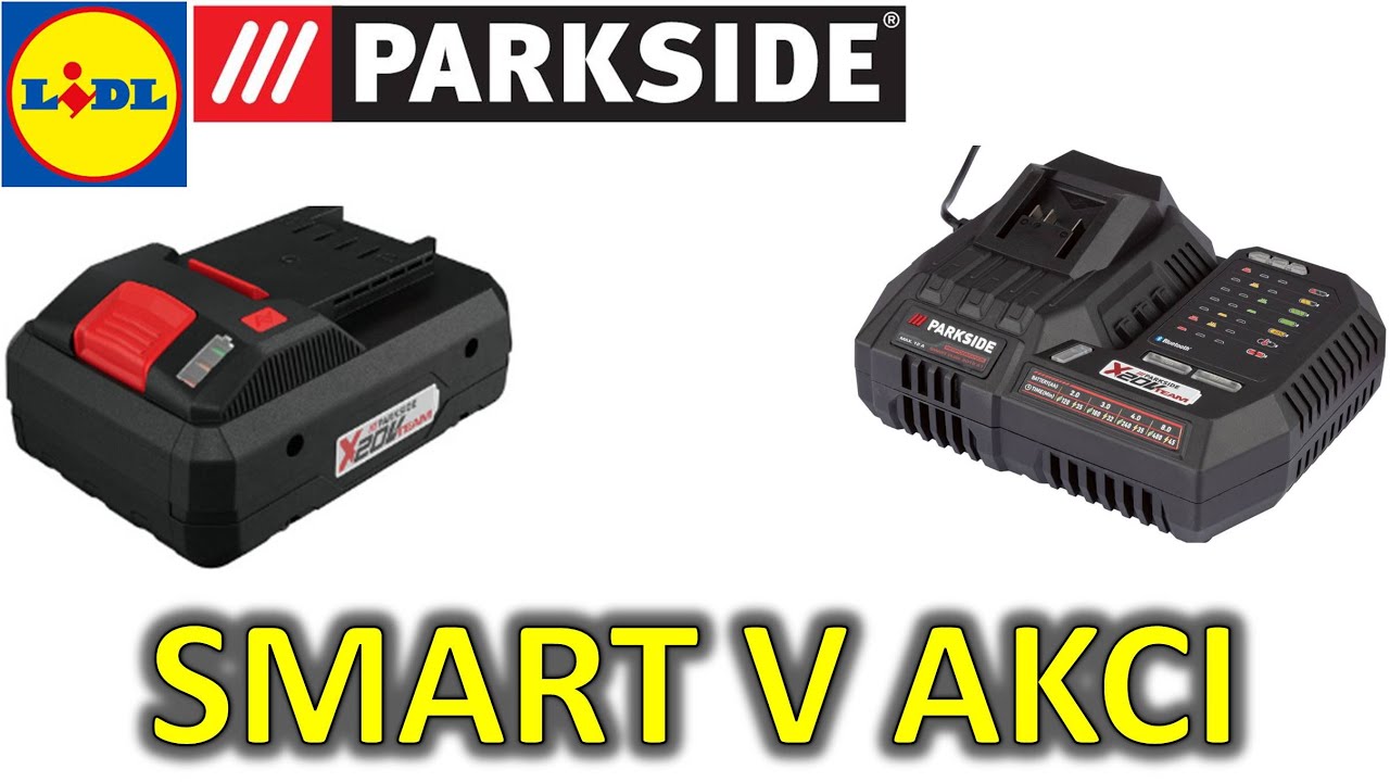 SMART nabíječka a akumulátor Parkside Performance z Lidlu