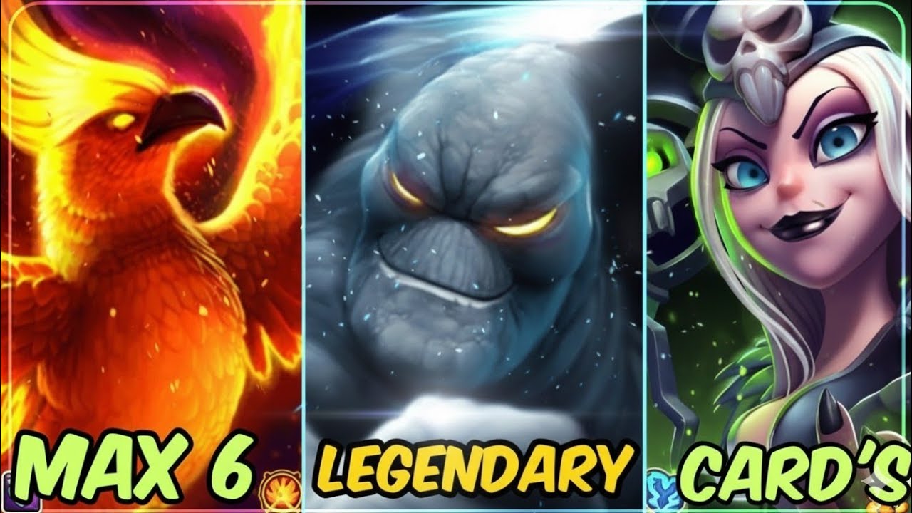 Max 6 Legendary Cards ♦️ Castle Crush 