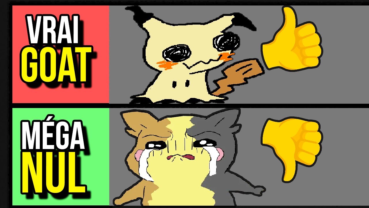 Quel est le meilleur clone de Pikachu ? (Tierlist)
