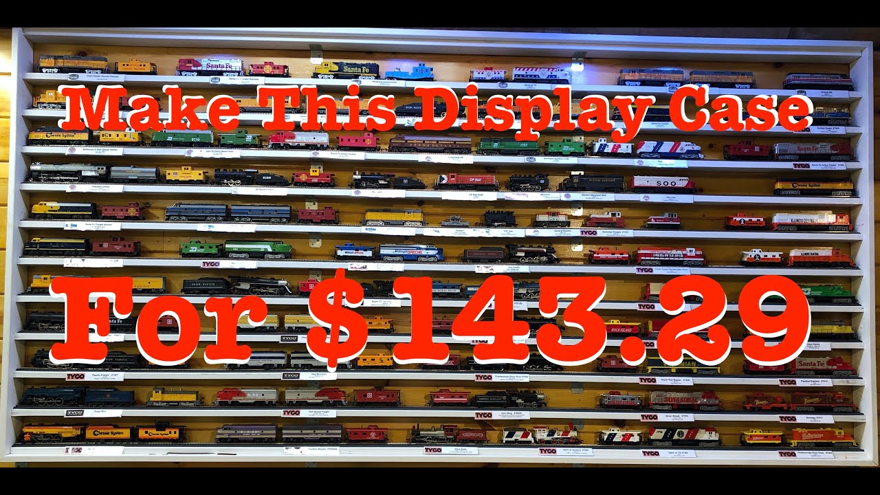 Build an  4' X 8'  HO Train Display Case in a Day!