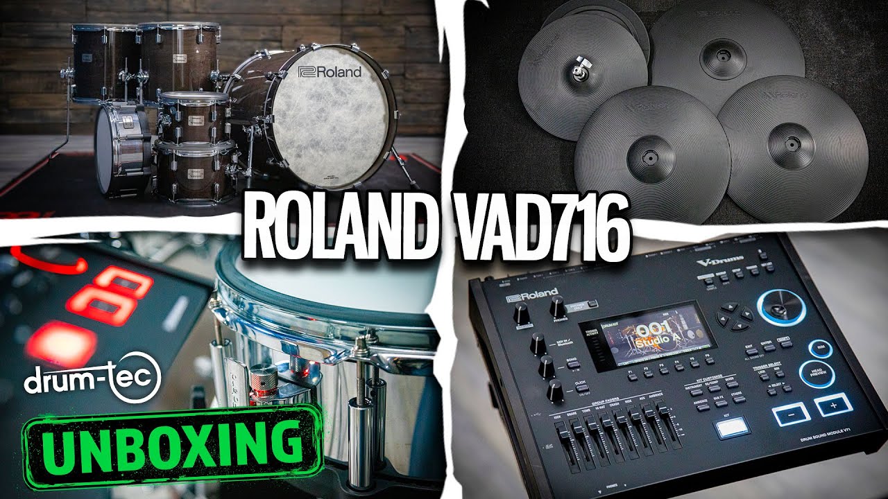 Unboxing the Roland VAD716 - brand new drum module and snare drum!
