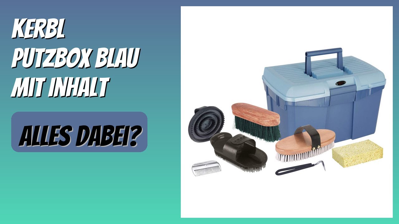BEWERTUNG (2026): Kerbl Putzbox blau mit Inhalt. Infos