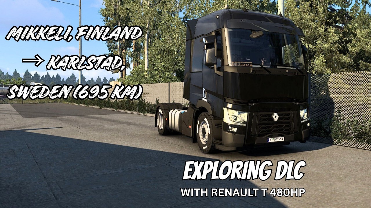 ETS2 v1.58 | POV #43 | Renault T 480 | Mikkeli, Finland → Karlstad, Sweden (695 km)