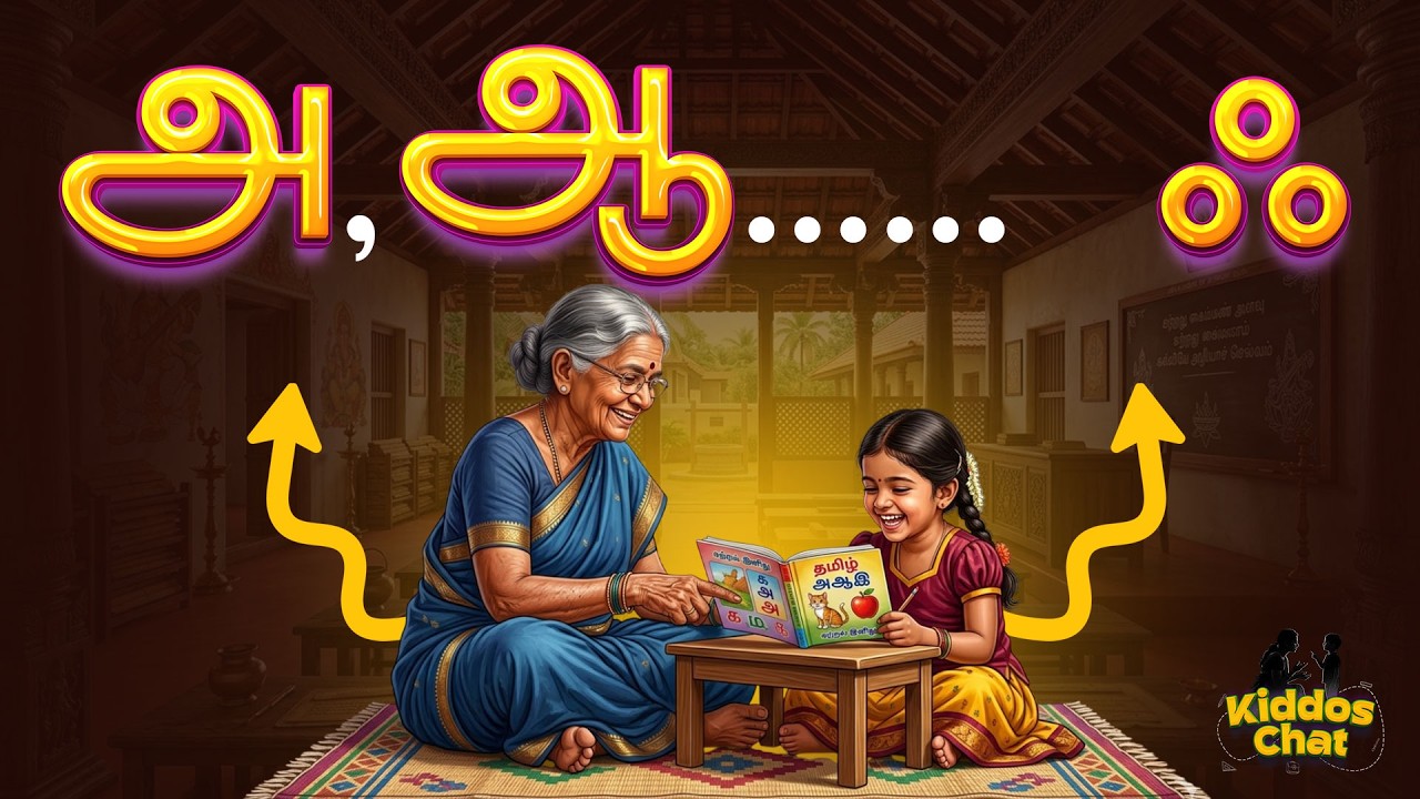 உயிர் மெய் எழுத்துக்கள் | ஆயுத எழுத்து | Tamil Letters for kids | Kiddos Chat