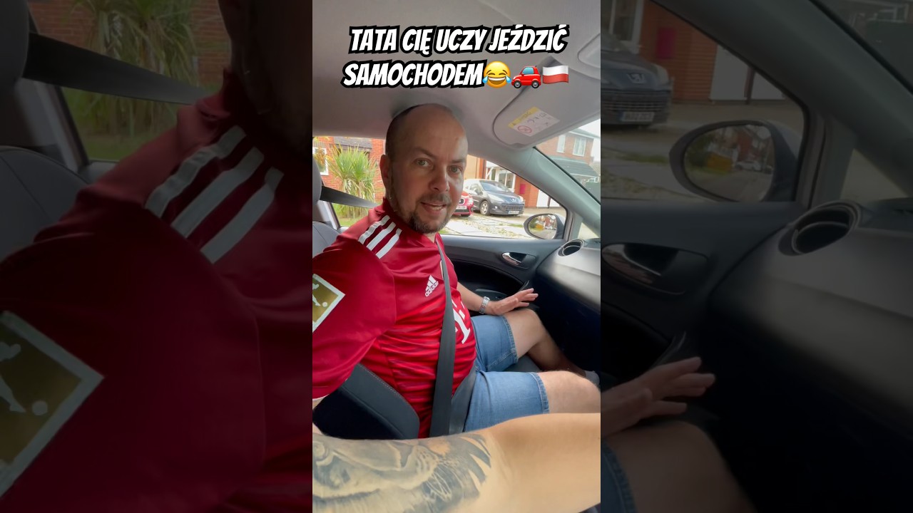 POV: Tata cię uczy jeździć samochodem 😂🚗🇵🇱 #polska