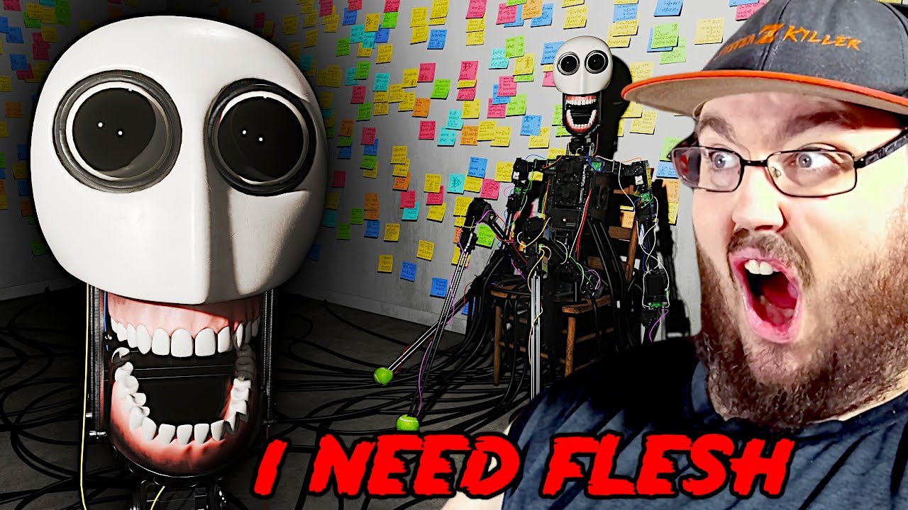 I Made a Self-Aware Robot (AI Horror Animation) REACTION!!!