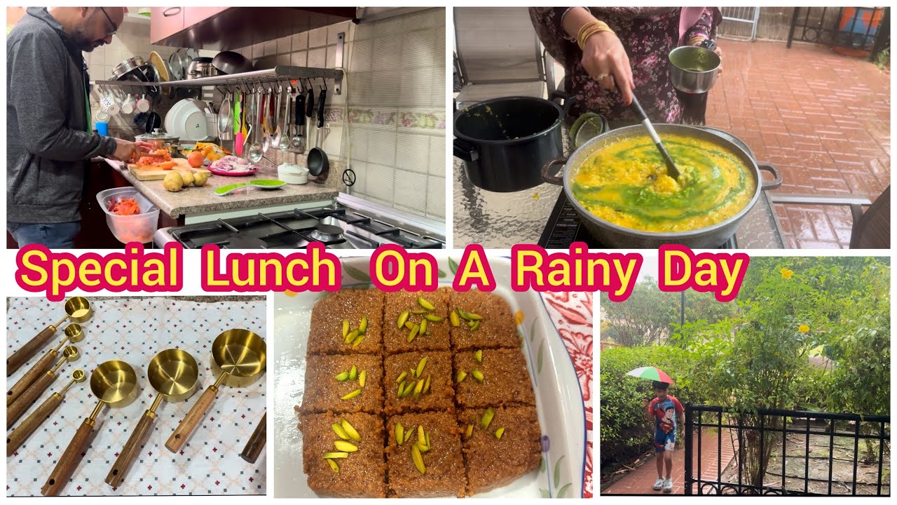 ☔️Rainy Day Special Vlog | Naye Chawal ki Tehri & Milkcake Recipe | NRI Mom In Dubai