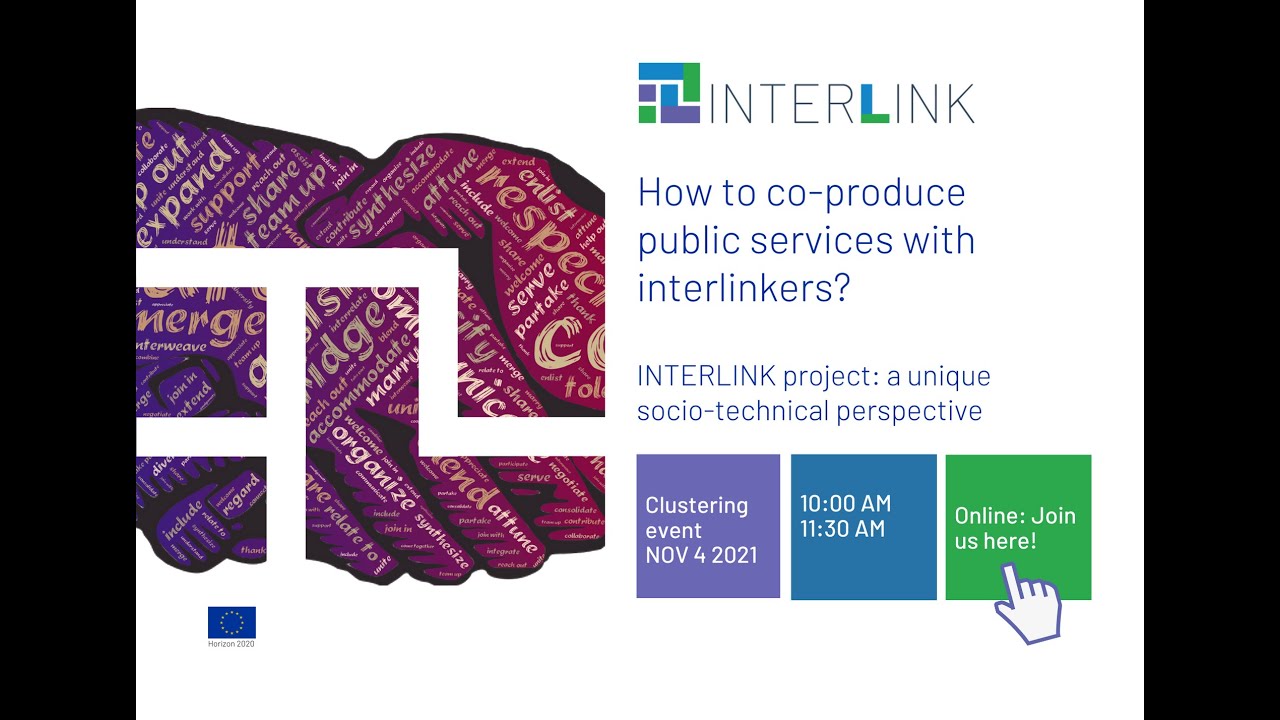 INTERLINK Clustering event: how to co-produce public services with 