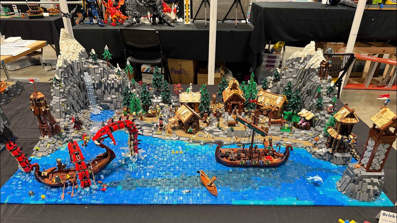 LEGO Viking Village - Brickworld Chicago 2025