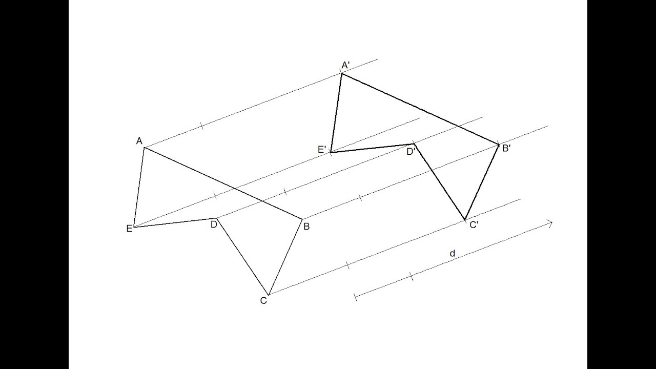 Traslación de una figura (Transformaciones geométricas: Igualdad)