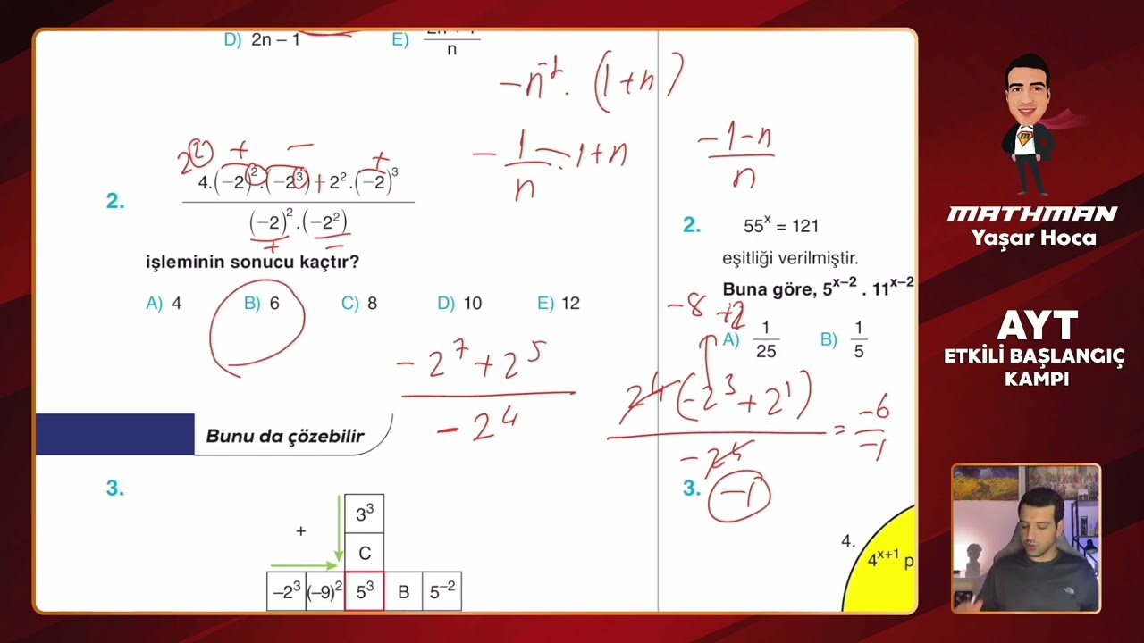 Set 146  TYT Etkili Matematik Soru Bankası Video Çözümü @yasarhocamathman