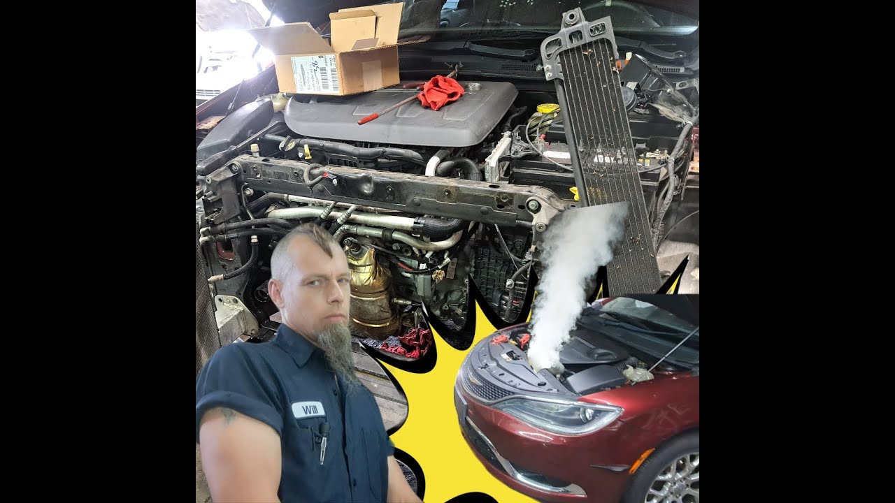 ♨️Chrysler 200 Радиатор заменить Как🔥♨️