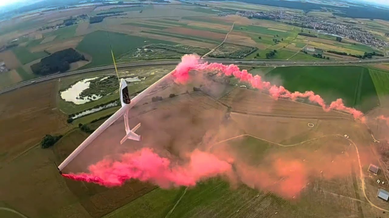 Glider dropped from helicopter - with FPV drone views | Antidotum Airshow 2024
