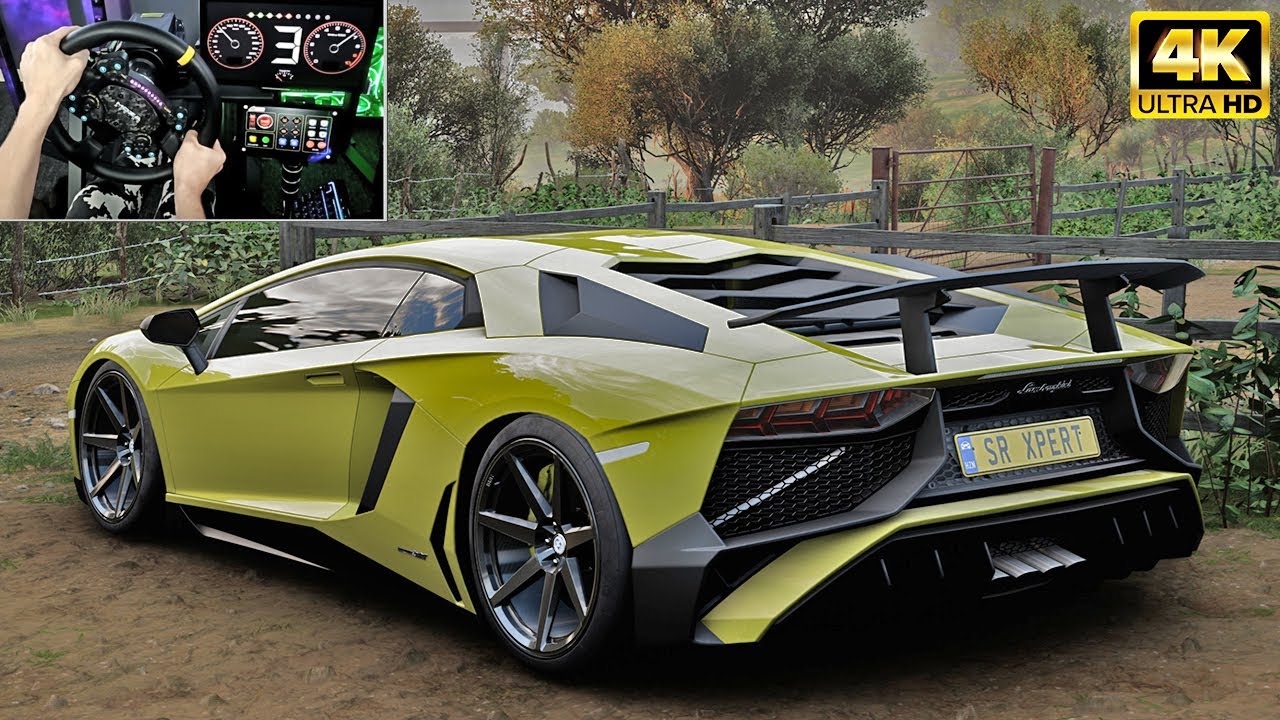 Lamborghini Aventador Superveloce 843 Hp | Forza Horizon 5 | Steering Wheel