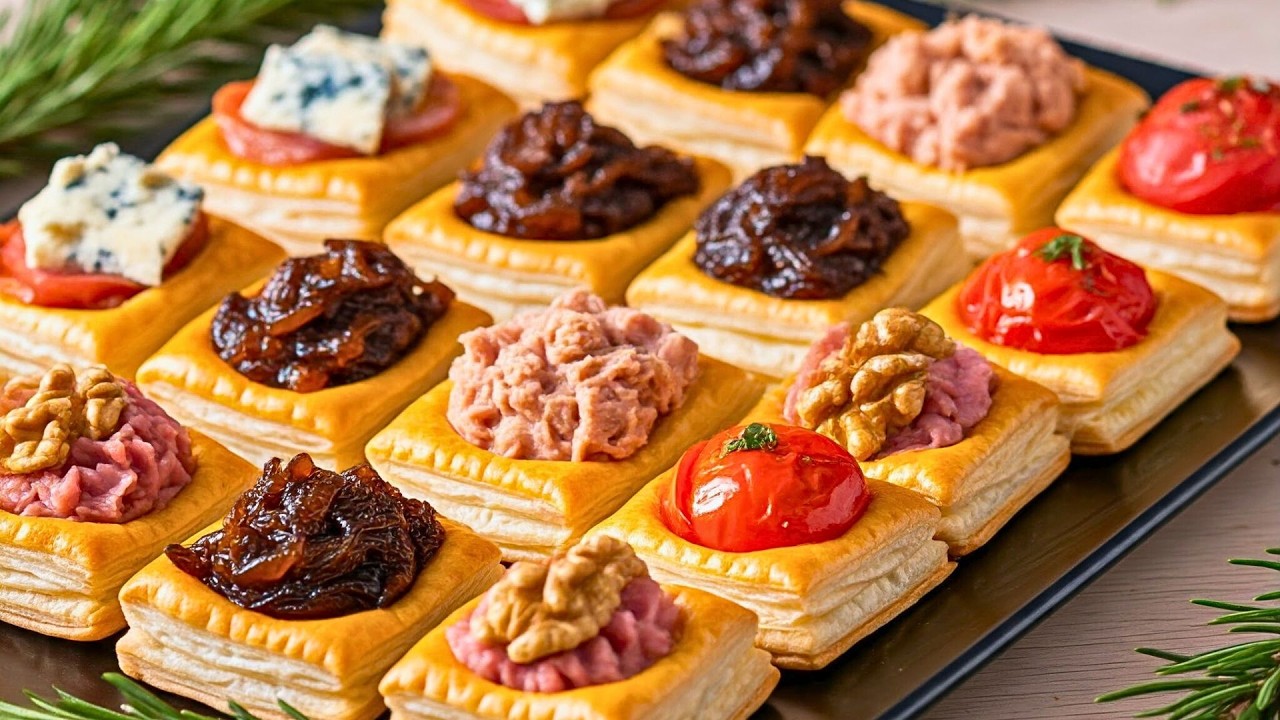 6 Canapés de Hojaldre para Sorprender en Navidad
