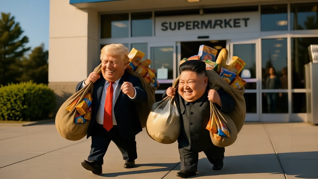 COMEDY: Mini Trump Shows Mini Kim Jong Un America (Ep. 1) - A Food & Fashion Disaster! #hilarious