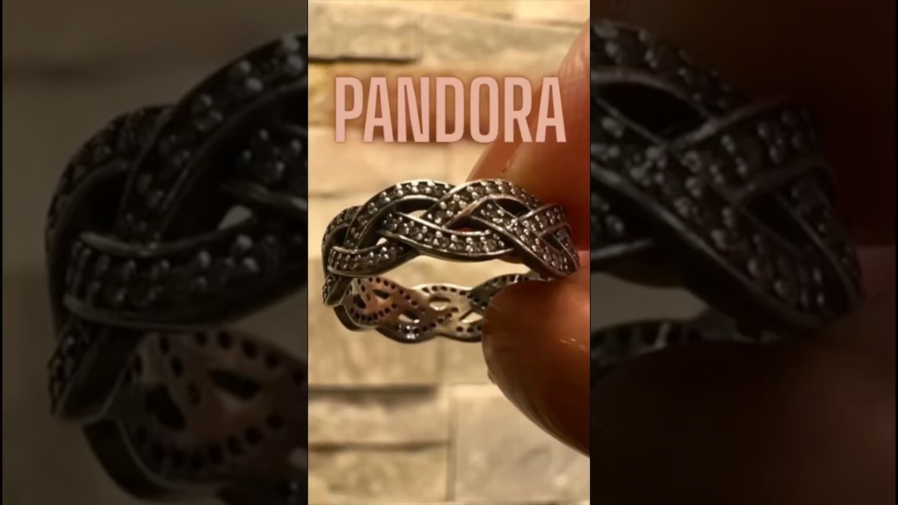 PANDORA RING🤎Pandora Silver Braided Ring/Brilliant Braid Ring🤎Style 190913CZ Kanatame #pandora #ring