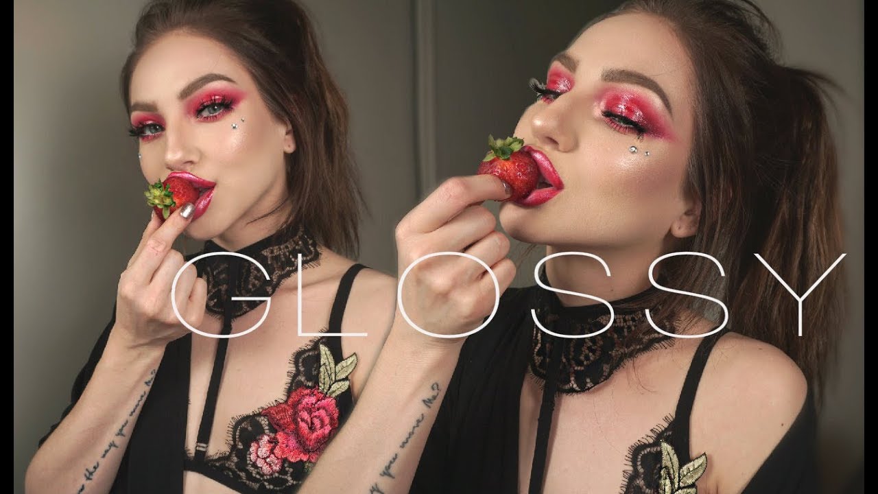 GLITTERY GLOSSY PINK LID/LIP LOOK LOL | ALISON HENRY